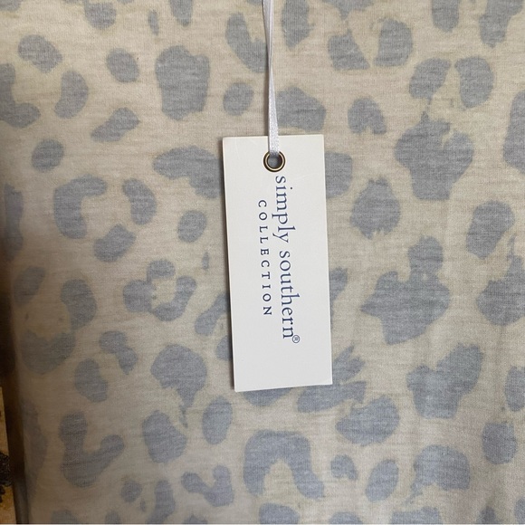 Simply Southern Leopard Animal Print Longline Open Cardigan size L/XL NWT - Picture 2 of 7